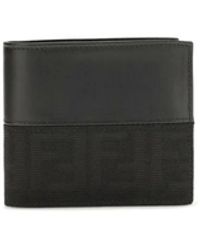 Fendi - Ff Jacquard Bi-Fold Geldbörse - Lyst