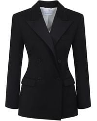 Givenchy - Schwarze Wolljacke Für Frauen - Lyst