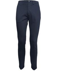 Harmont & Blaine - Broeken ,Blauw ,Katoen Slim Herenbroek Blauw - Lyst
