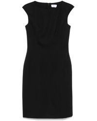 McQueen - Schwarze elegante kleider für frauen,schwarzes ärmelloses wollkleid - Lyst