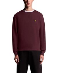 Lyle & Scott - Bordeaux Cotton Sweatshirt - Lyst