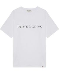 Roy Rogers - T-shirt in cotone con logo stencil - Lyst