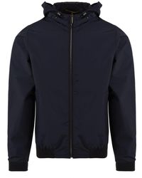 Moorer - Jassen ,Blauw ,Polyester Dennys-Stp Jas - Lyst