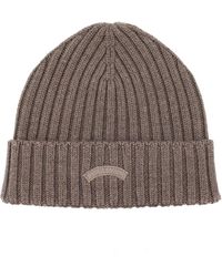 Paul & Shark - Accessoires ,Bruin ,Wol Muts - Lyst