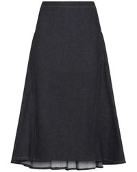 Jacquemus - Rokken ,Blauw ,Katoen La Jupe De-Nîmes Lavoir Midi Rok - Lyst