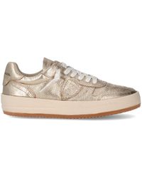 Philippe Model - Goldene tennisschuhe modisches design - Lyst