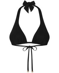 Dolce & Gabbana - Badmode ,Zwart ,Spandex Padded Triangle Bikini Top - Lyst