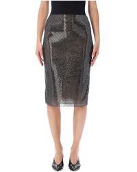 Self-Portrait - Rokken ,Zwart ,Midi Skirts - Lyst