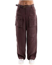 ViCOLO - Broeken ,Bruin ,Wijde Broek - Lyst