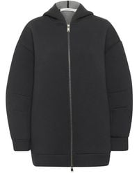 Gestuz - Oversized Schwarzer Hoodie-Sweatshirt Mit Reißverschluss - Lyst