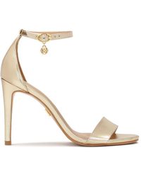 Kazar - Goldene Sandalen Mit Eingebautem Absatz - Lyst
