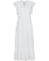 Neo Noir - Kleedjes ,Wit ,Witte Voile Jurk Model 162046 - Lyst