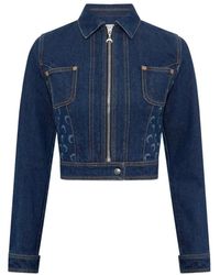 Marine Serre - Denim Jackets - Lyst