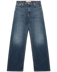 Roy Rogers - Wijde Jeans Met Carmel Wassing - Lyst