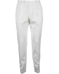 BRIGLIA - Pantaloni in cotone elasticizzato - Lyst