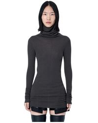Rick Owens - Truien & Vesten ,Grijs ,Ls Tube Top - Lyst