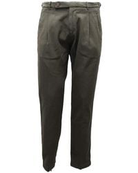 Berwich - Broeken ,Groen ,Katoen Militair Groene Katoenen Bib Broek - Lyst