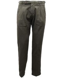 Berwich - Broeken ,Groen ,Katoen Militair Groene Katoenen Bib Broek - Lyst