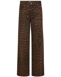 co'couture - Leo Print Wijde Broek - Lyst