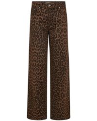 co'couture - Leo Print Wijde Broek - Lyst