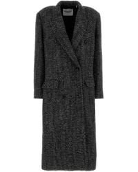 Isabel Marant - Jassen ,Grijs ,Wol Pilda Jas - Lyst