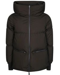 Herno - Jassen ,Bruin ,Polyester Korte Piumino 2 Lagen - Lyst
