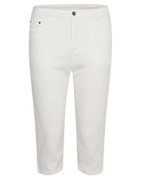 Kaffe - Cropped Jeans - Lyst