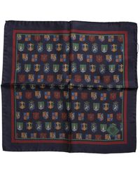 Dolce & Gabbana - Multicolor Medals Square Foulard Scarf - Lyst