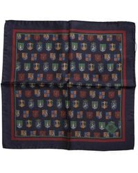 Dolce & Gabbana - Multicolor Medals Square Foulard Scarf - Lyst
