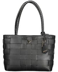 Guess - Zwarte Polyethyleen Handtas - Lyst