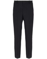 Balmain - Pantaloni in grain de poudre e ricami - Lyst