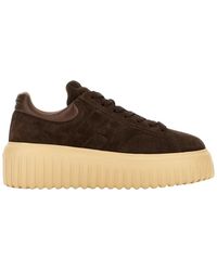 Hogan - Braune Flache Schuhe Für Frauen - Lyst