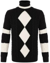 Saint Laurent - Saint Laurent Wool Turtleneck Sweater Knit - Lyst