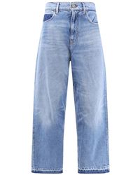 Pinko - Jeans ,Blauw ,Katoen Loose-Fit Jeans - Lyst