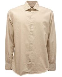Brooksfield - Slim Fit Hemd Bergamotto/Weiß - Lyst
