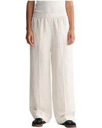 GANT - Wide Trousers - Lyst