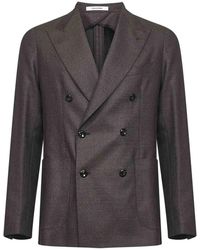 Tagliatore - Jassen ,Bruin ,Wol Double-Breasted Blazer - Lyst