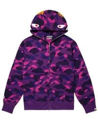 A Bathing Ape - Color Camo Shark Full Zip Hoodie - Lyst
