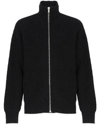 Jil Sander - Zwarte Gebreide Vest Aw24 - Lyst