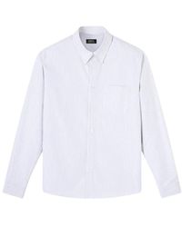A.P.C. - Overhemden ,Wit ,Katoen Casual Shirts - Lyst