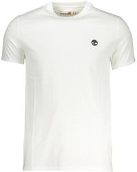 Timberland - Tops ,Wit ,Katoen Witte T-Shirts En Polos Voor Mannen - Lyst
