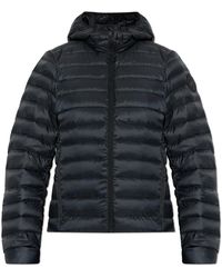 Canada Goose - Jassen ,Zwart ,Leer Donzen Jas Met Capuchon - Lyst