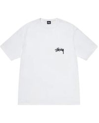 Stussy - Tops ,Wit ,T-Shirts - Lyst