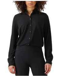 JAPANTKY - Overhemden ,Zwart ,Miya Blouse - Lyst