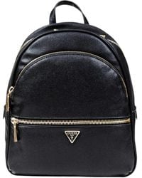 Guess - Frauen Rucksack Tasche Schwarz Mit Reißverschluss - Lyst