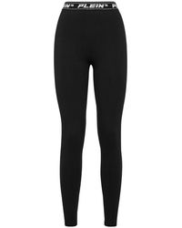Philipp Plein - Broeken ,Zwart ,Katoen Jogging Leggings - Lyst