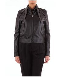 Saint Laurent 589328yc2ue Leather Jackets - Zwart