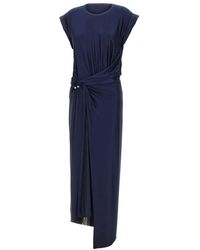 Rabanne - Gedrapeerde Midi Jurk - Lyst