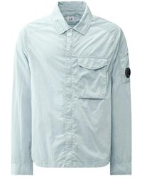 C.P. Company - Jassen ,Blauw ,Chrome-R Pocket Overshirt - Lyst