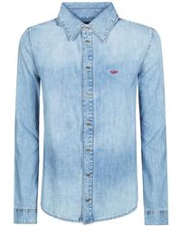 DIESEL - Overhemden ,Blauw ,Denim Camicia De-Eazy - Lyst